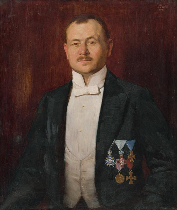 Uroš Predič Portrét Jána Koniarka 1913 olej 74,4 x 63,1 cm SNG.O 3281
