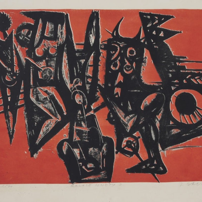 Baláž Jozef, Krvavé sonety 1, 1965, Litografia, G – 2811