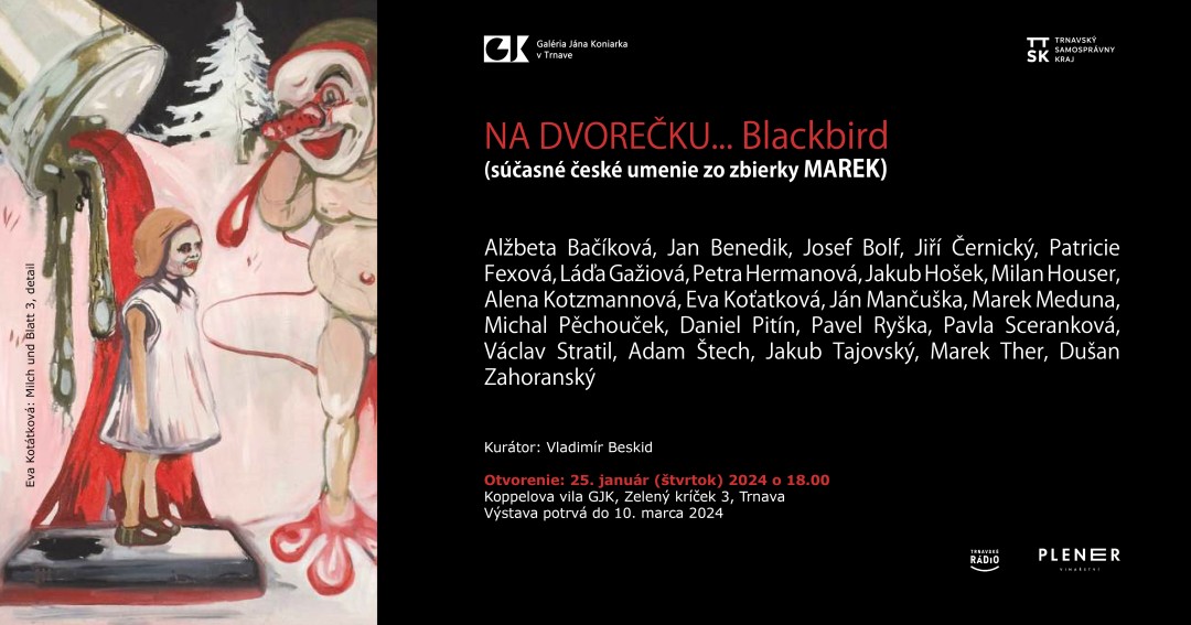 Na dvorečku ... Blackbird (súčasné české umenie zo zbierky MAREK)